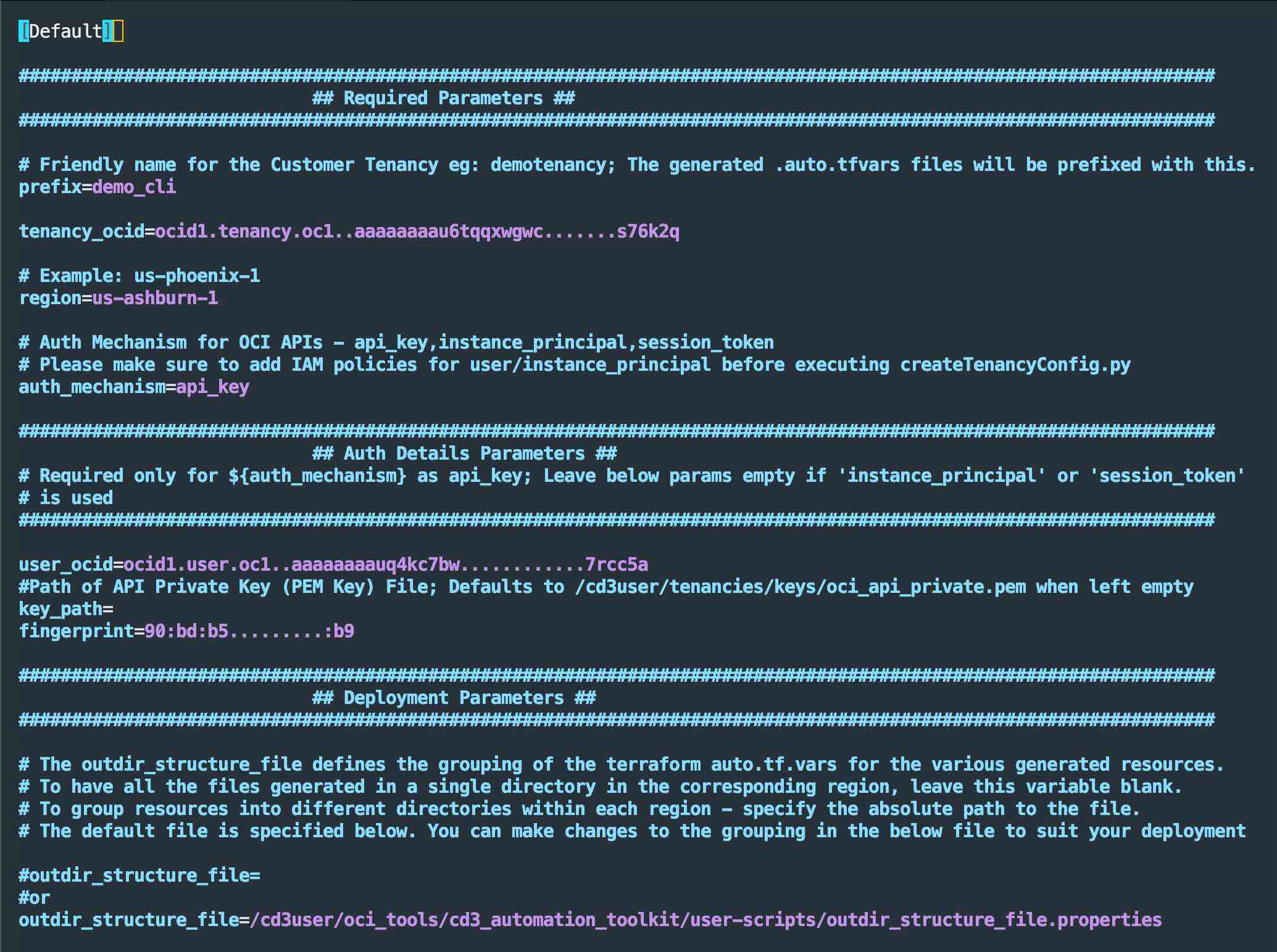 image tenancyconfig_properties