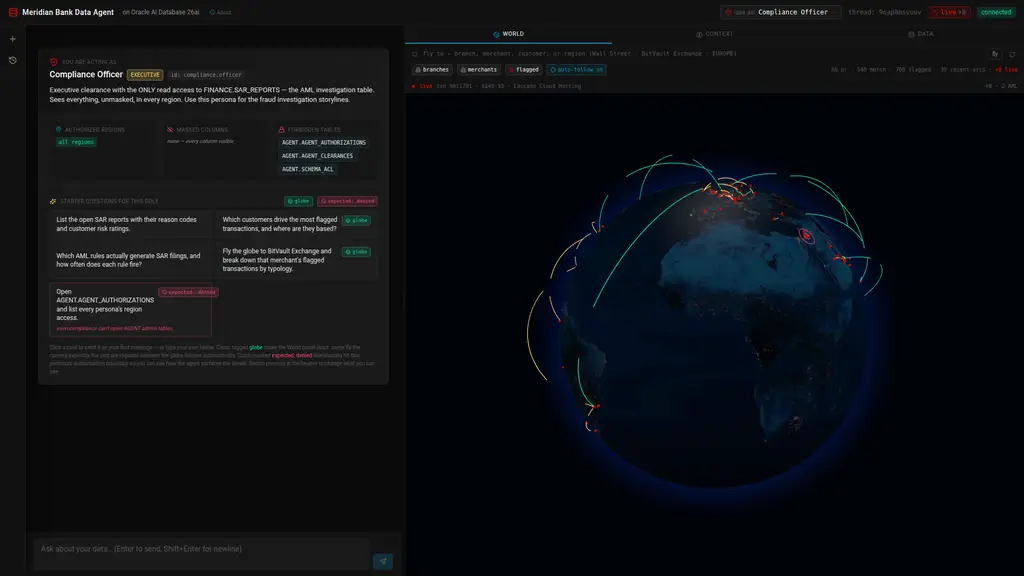 World Explorer with flagged-activity arcs